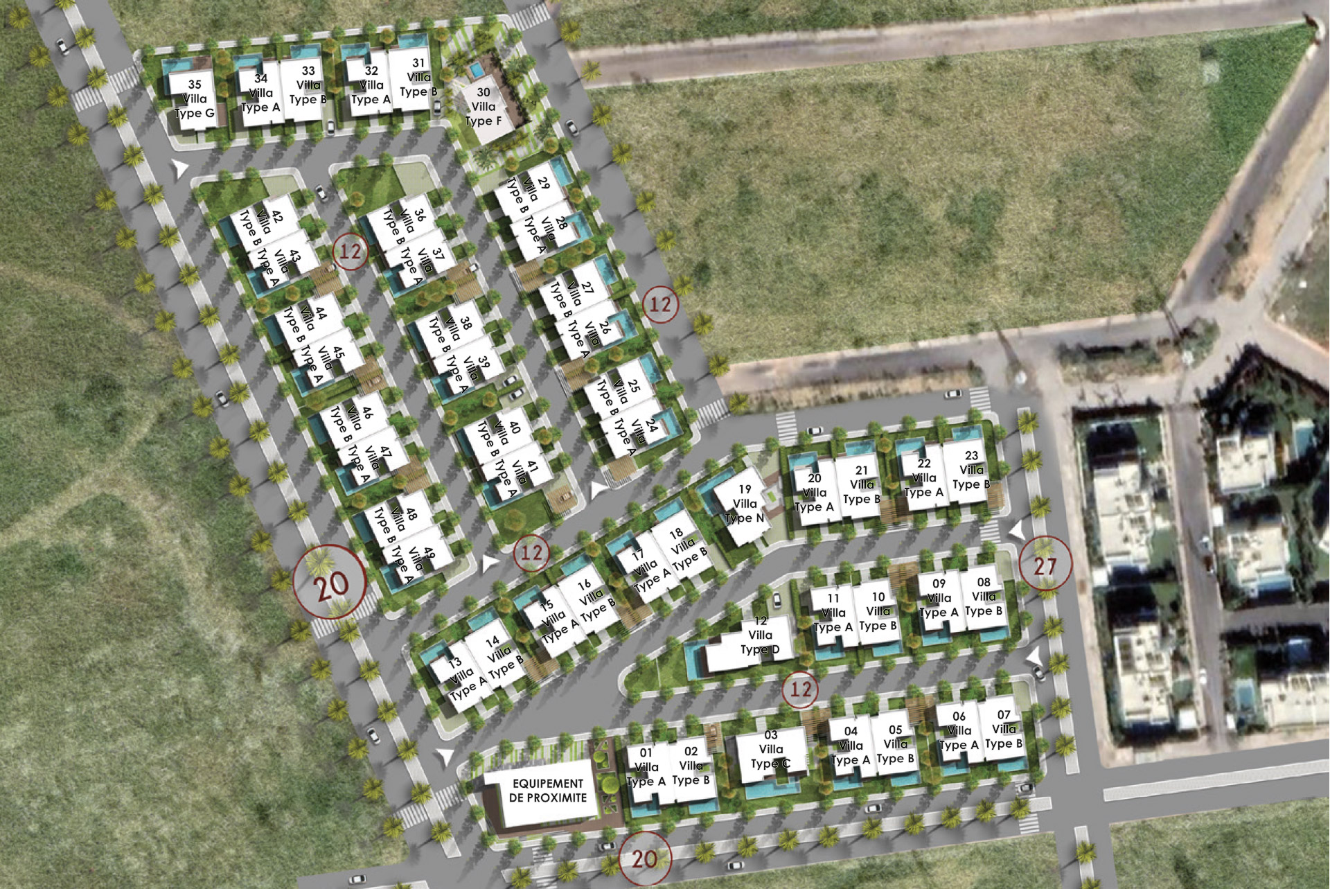 projet ventura ville verte villa luxe equipments