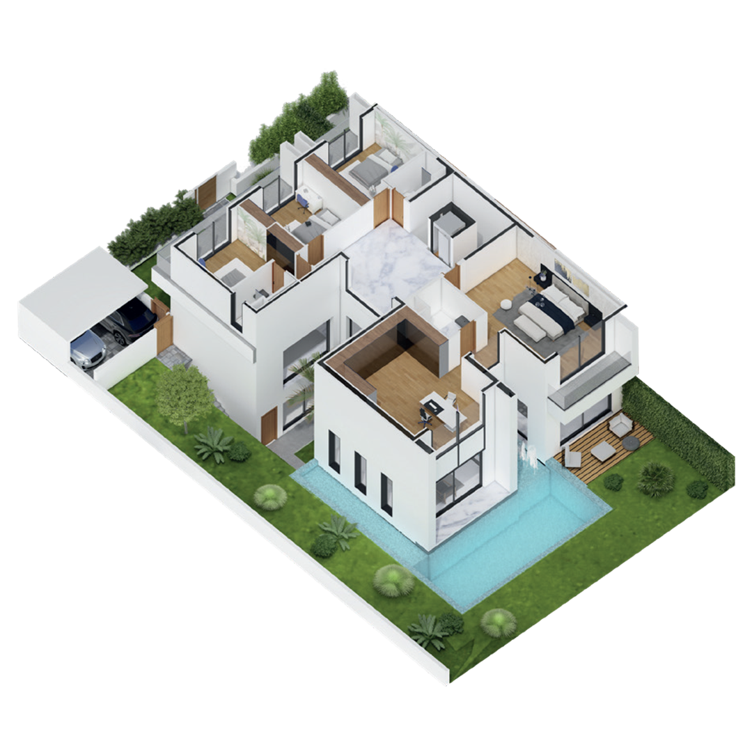 villa jumelée etage VENTURA VILLA bouskoura greentown ville verte