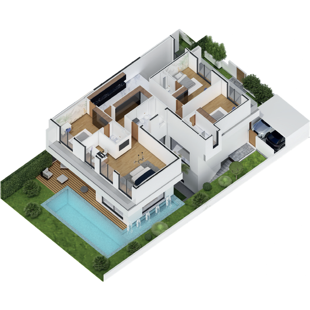 villa jumelée etage VENTURA VILLA bouskoura greentown ville verte