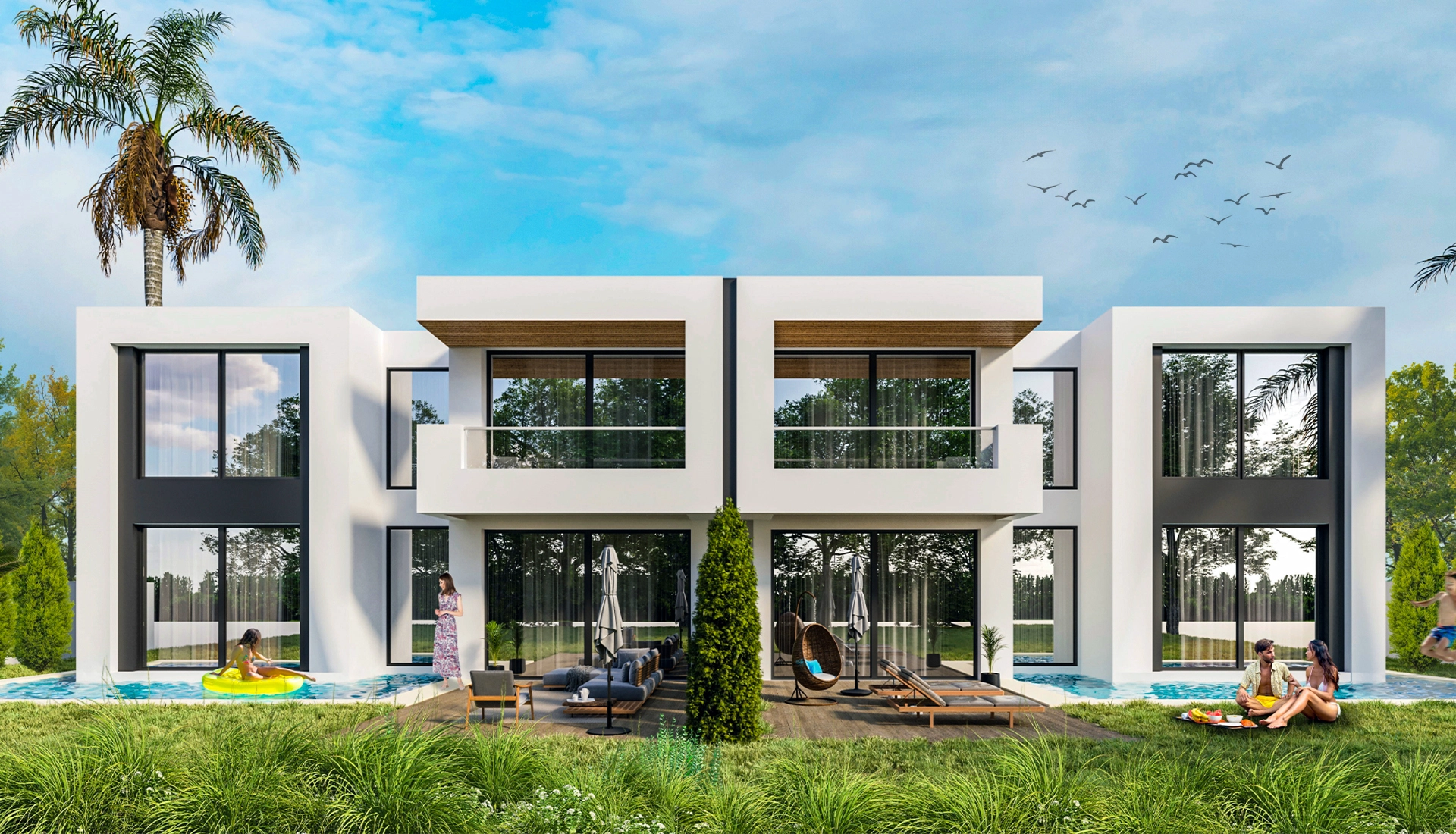 Villa jumelée Type A/A' - Ventura Villas 2 Bouskoura
